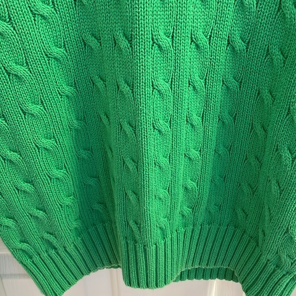 Ralph Lauren Green V-Neck Sweater ☘️ - Picture 9 of 16